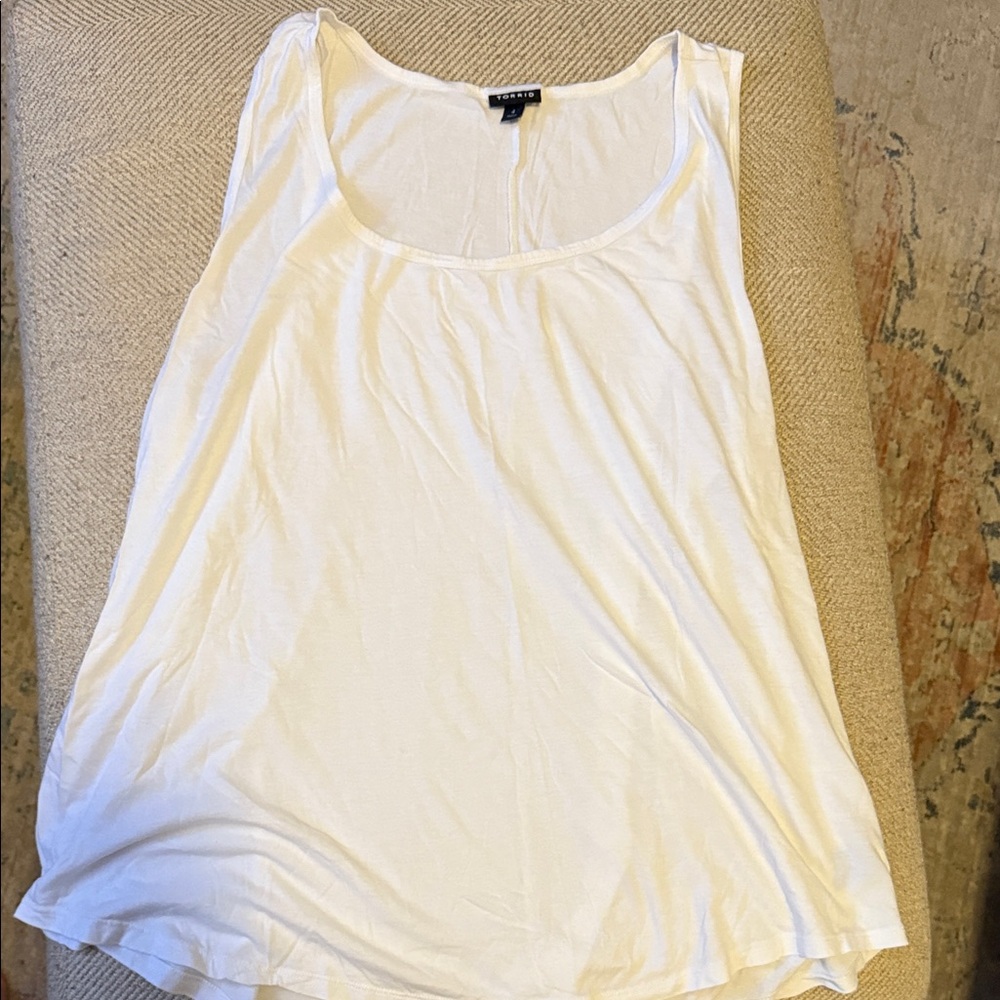 Torrid White Tank Top